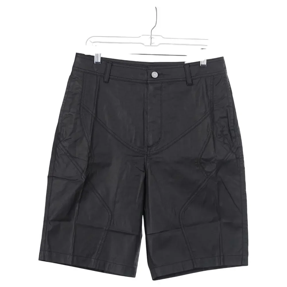 NWT Jordan Nike x Cactus Jack Shorts Men Size 30 Black Coated Waxed Travis Scott